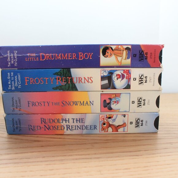 Christmas VHS Lot – Rudolph (Ripped Case), Frosty, Drummer Boy, Classics 1990 - Picture 7 of 9
